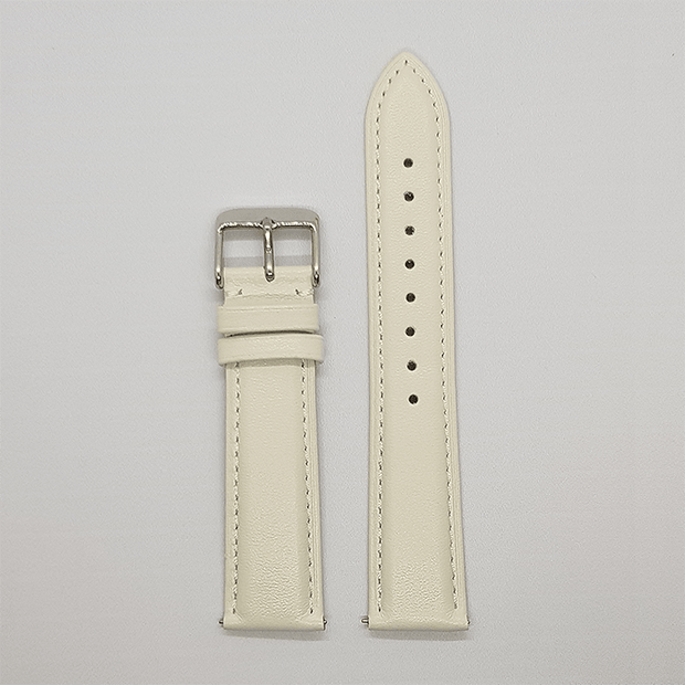 Bracelet Cuir Blanc 20mm