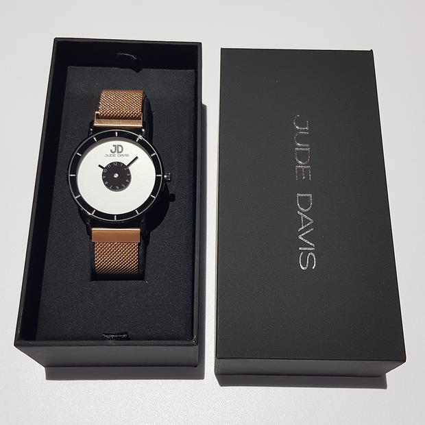 Montre Bracelet Aimant Magn tique Jude Davis Marque Fran aise Or Rose