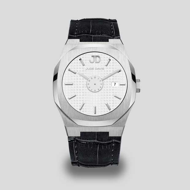 ap watch d1 milano marque de montre francaise homme classe luxe verre saphir bracelet silicone cadran blanc cadran damier quadrillage Miyota Citizen GM10 made in france design
